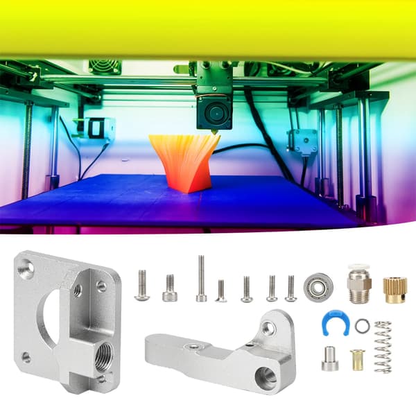 Uppgraderade Silvergrå Extruderdelar 3D-skrivartillbehör för 1,75 mm förbrukningsmaterial