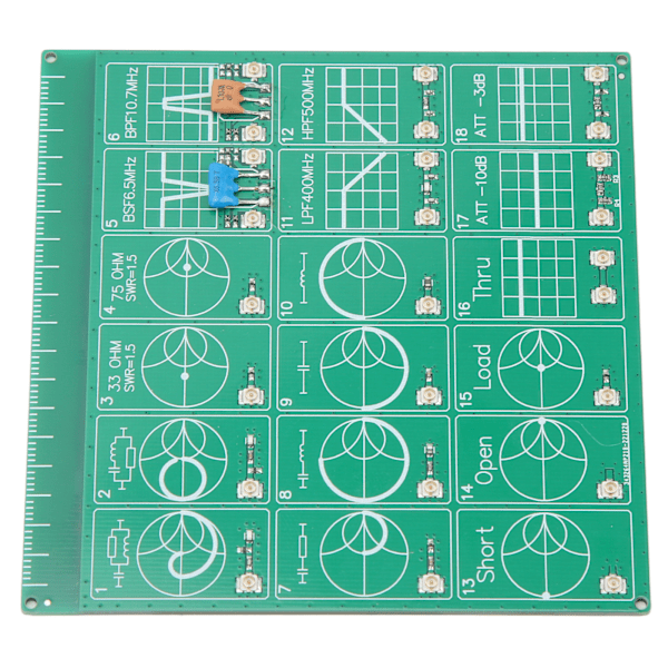 Requency-testilevy-kortin demosetti RF-demosetti NanoVNA RF-testimoduulilevy Suodatin Vaimenninmoduuli Vektoriverkon analysaattorin oppimiseen