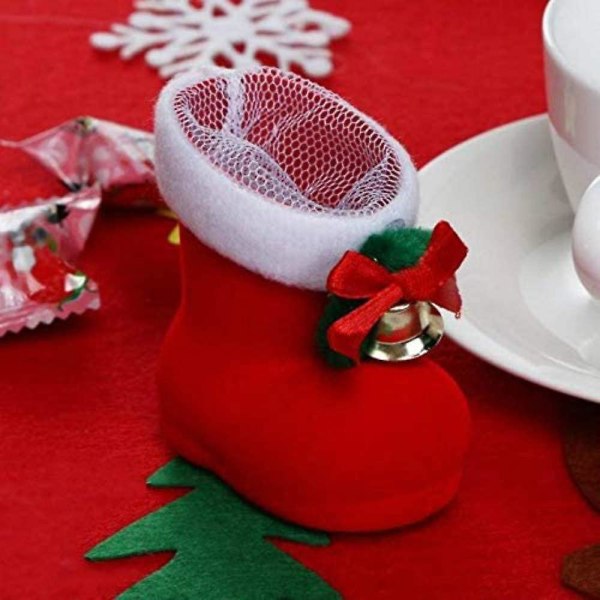 Julekonfektstøvler 12stk Hængende julesok, julestøvle, til julegavedekoration