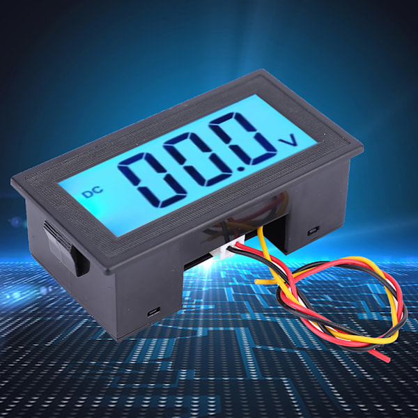 YB5135DB LCD Digital Display Tretrådsspänningsmätare Monitor Voltmeter