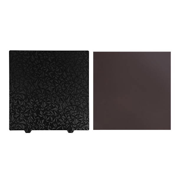 3D-skrivare PET PEI-byggplatta 377x370 mm Smidigt PET-frostad PEI dubbelsidig varmbäddsstålplatta för Ender 5 Plus stålplåt1,2 mm tjockleksmagnet