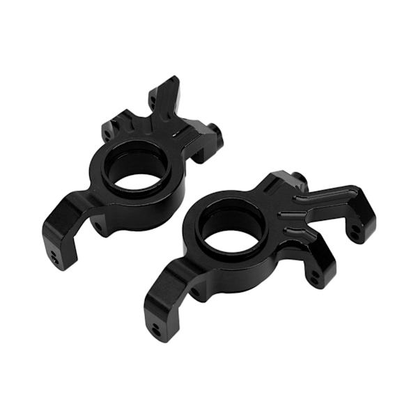 2 Sæt RC Aluminium Forreste Styrehub Styreknogleblokke til Traxxas 1/5 RC Bil Opgraderingsdele Sort