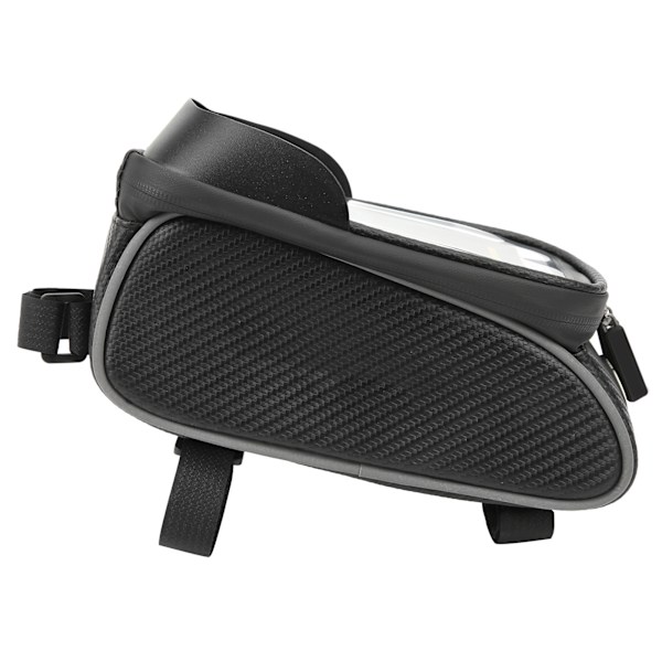 Cykeltaske Udendørs Mobiltelefon Front Beam Vandtæt Rørtaske Cykelsadel Polyester