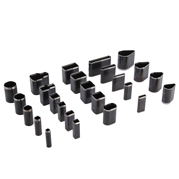 25 st Multi Shape Läder Hålskärare verktygsset Handgjorda DIY Craft Läder Puncher