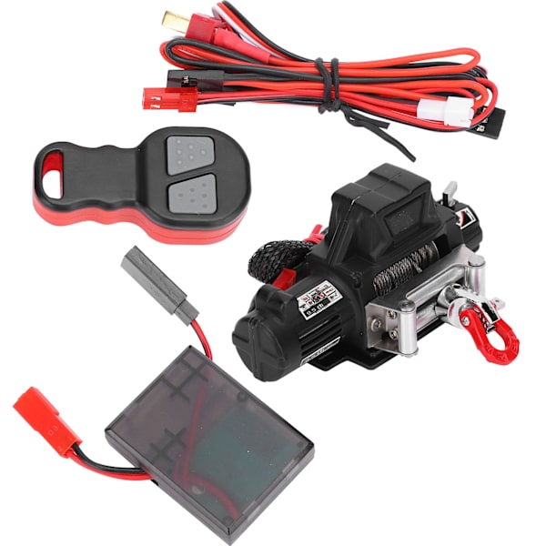 Vinssi Kaukosäädin Vastaanotin Sarja RC Auto Osia Sopii Axial SCX10 90046 1/10 RC Crawler Musta