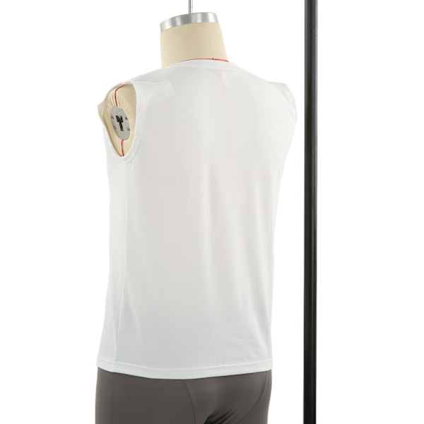 Miesten treeniliivi Lihasten muotoileva tank-toppi yksivärisellä värillä Bodybuilding Gym TrainingWhite 3XL