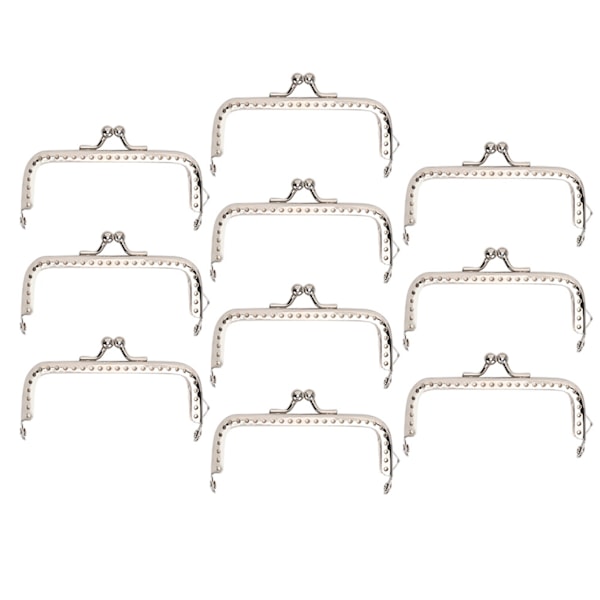 10 st 8,5 cm fyrkantig metallram Spänne Låsklämma för handväska Bag Making DIY Craft Supplies