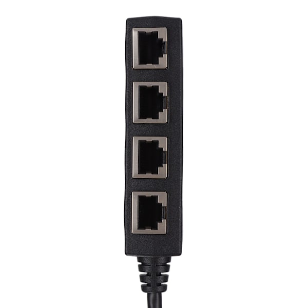RJ45 Splitter Adapter 1 til 4 Port Jevn overføring Utmerket tilkobling Nettverkskabel Adapter