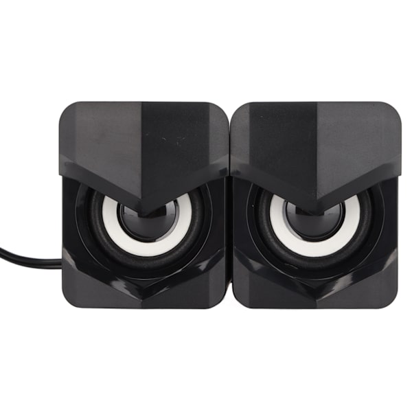 Desktop-högtalare USB-driven tung subwoofer Desktop-mini-LED-högtalare för PalyStation4 hemdator LaptopBlack