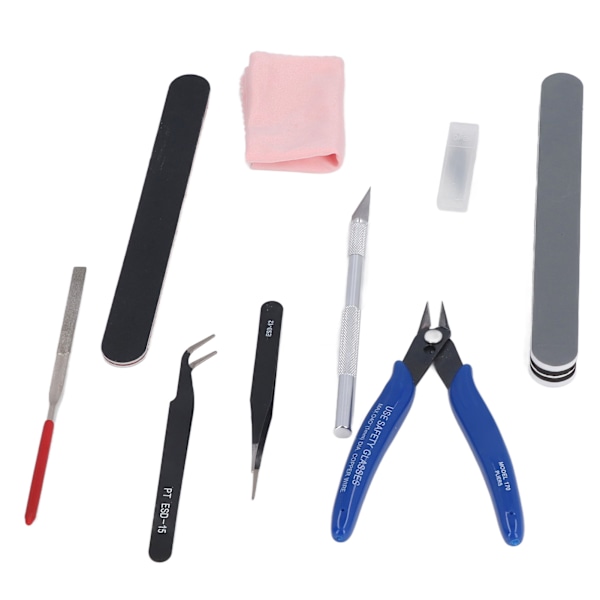 Modell Verktygssats Tång Pincett Fil Carving Kniv Hantverksverktyg Set för 3D-utskrift DIY