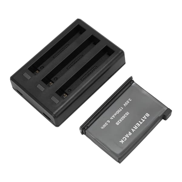 for Insta 360 ONE X2 Batterilader 3-kanals hurtiglading Batteriladerhub med oppladbart litiumbatteri