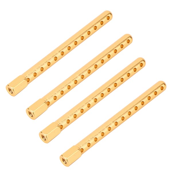 4 stk. Bilskalsøjle Passer til HSP 94102 / 94122 / 94103 / 94123 1/10 RC Bilmodel Guld