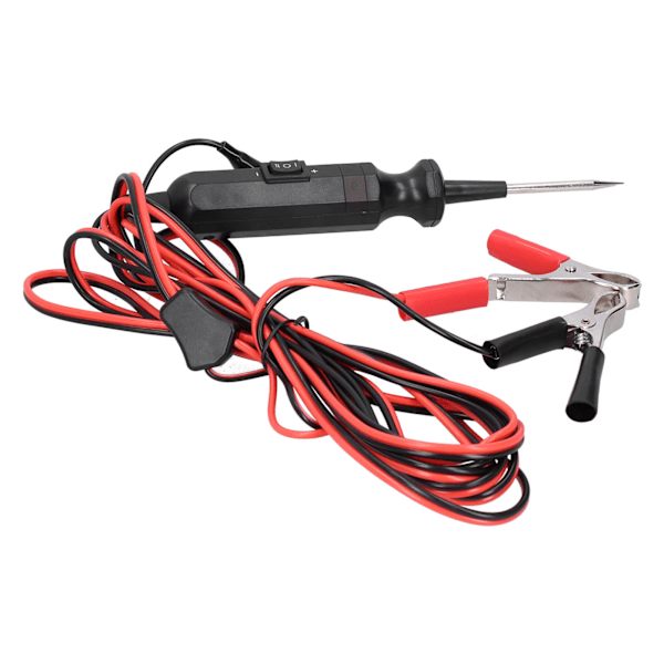 DY18 Bilstromkrets Tester 12/24V DC 10A Overbelastningsbeskyttelse med Strømprobe 4M Kabel