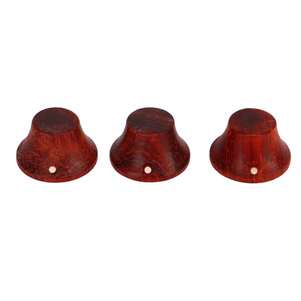 3 st Elgitarrknopp Eco Friendly Wood Gitarr Volymkontrollknopp Byte Redwood