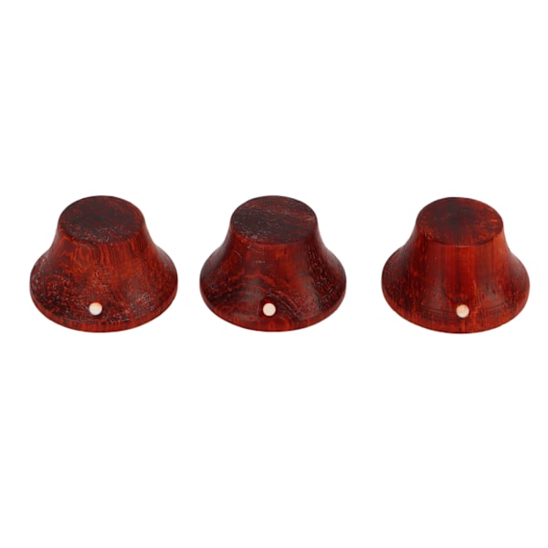 【NX】3 st Elgitarrknopp Eco Friendly Wood Gitarr Volymkontrollknopp Byte Redwood