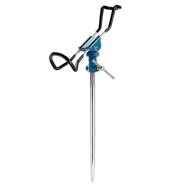 Stål Fiske Stang Holder Jordsmonn Stativ 360 Grader Roterende Fiske Stang Holder for Utendørs Fiske