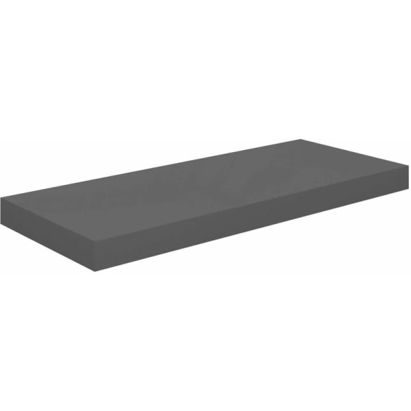 Flytande vägghylla Blank grå 60x23,5x3,8 cm MDF