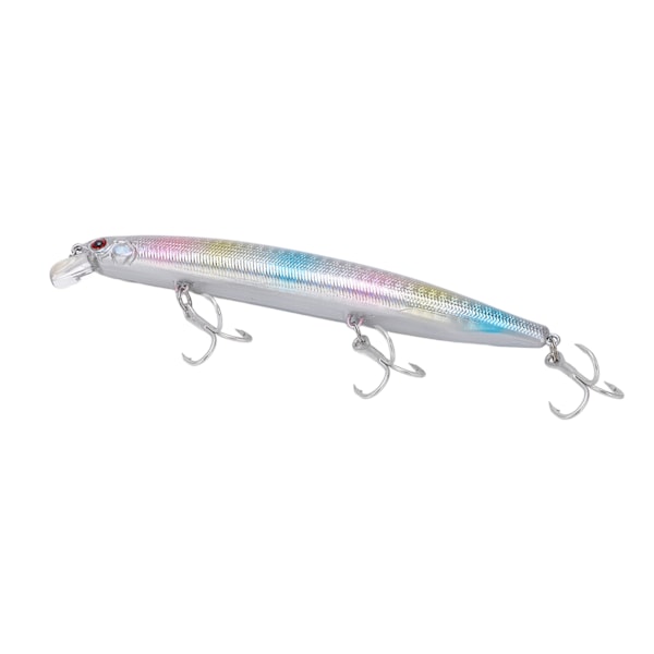 Anti-korrosion Minnow Lure 3D Eyes Fishing Hard Bait Fiskeredskap med 3 vassa hullingar Nr. 3