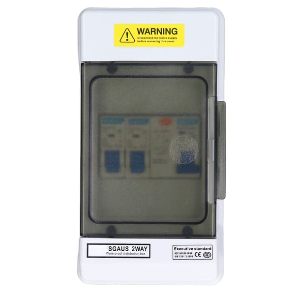 2-vejs afbryder IP66 Mini Lækageafbrydere 40A 30mA RCD+2MCB(6A+16A) 230V AU