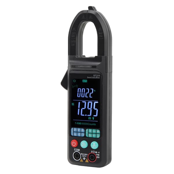 【NX】Farve Stor skærm Tangmeter Automatisk Intelligent Multimeter Multifunktion AC DC Spændingsmodstand Kapacitans Tangmeter Sort