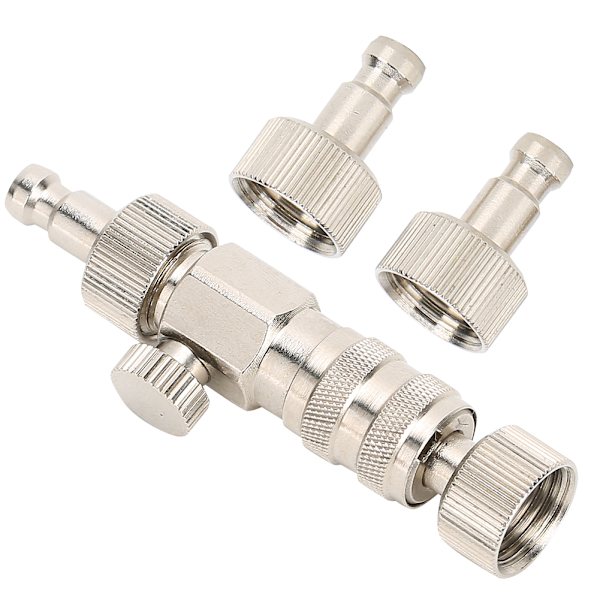 3 st Airbrush Connector Snabbkoppling med Air Flow Adjustment Air Compressor Fitting