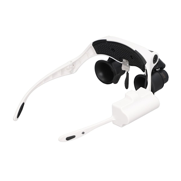 Huvudförstoringsglas 10x 15x 20x 25x handsfree förstoringsglas med 2 LED-lampor Klockreparationsverktyg