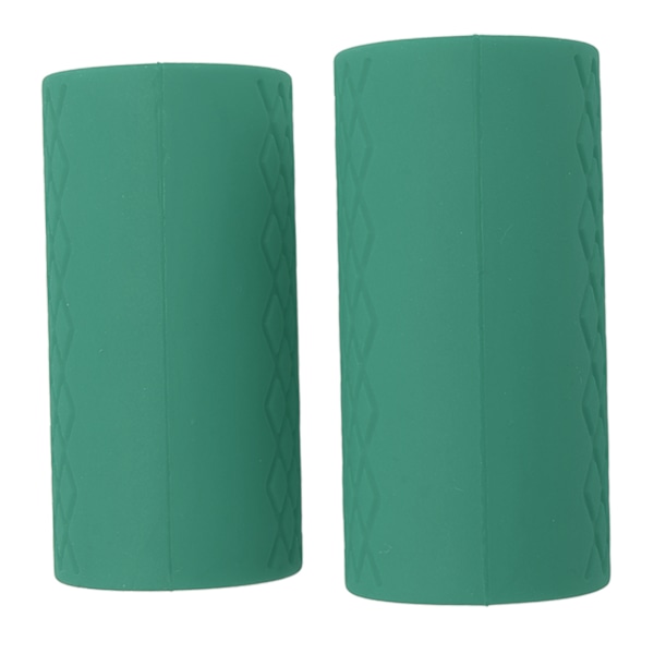 1 Pari Kuntosalivarren Otteet Tanko Kahvat Silikoninen Liukumaton Paksuuntunut Dumbbell Grips Painonnosto Lihasrakennus Vihreä
