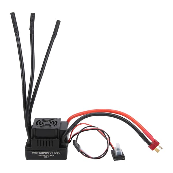 120A RC børsteløs vanntett elektronisk hastighetskontroll ESC Kompatibel med 1/8 1/10 RC bil