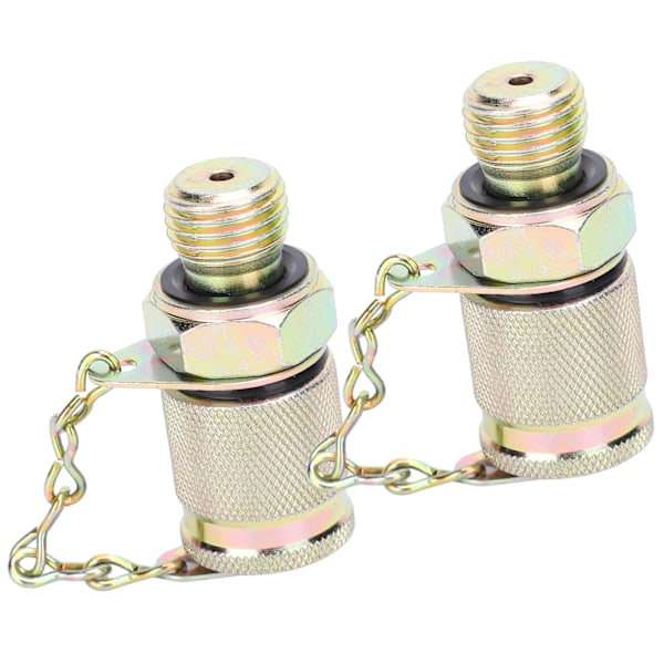 2 stk Hydraulisk testadapter Højtryks slangetilslutning Målepunktforbindelsesværktøj M10 x 1-M12 x 1,25