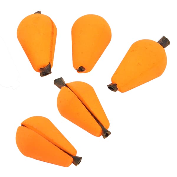 5 st Vattendroppe Fiske Float Foam Strike Indicator Flugfiskeredskap Tillbehör Stor storlekOrange