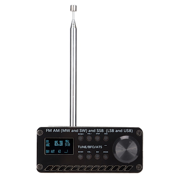 Bærbar radiomodtager fuldbåndsscanner FM AM (MW SW) SSB (LSB USB) Håndholdt optager Si4732