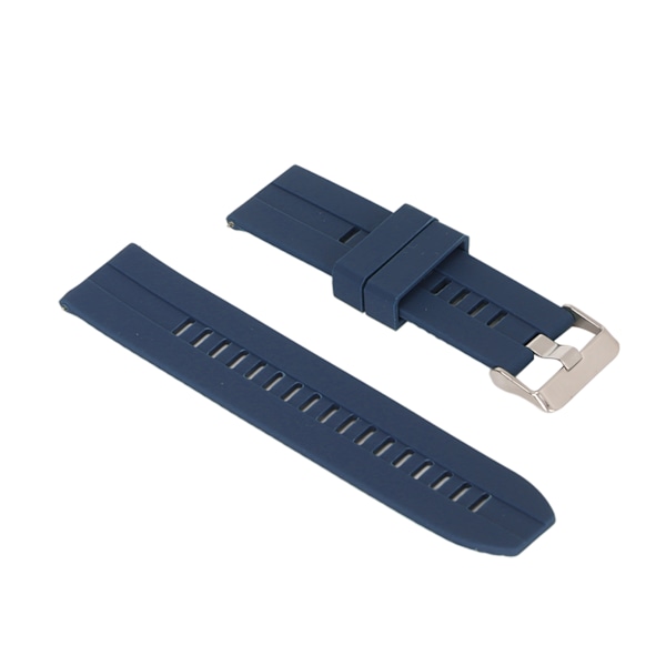 Klokkerem 22 mm Universal Quick Release silikontilbehør for Realme Watch 2 Blå