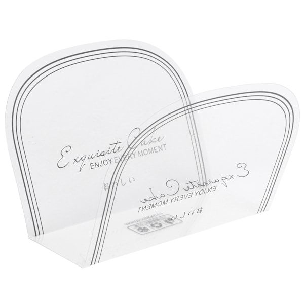 100st Cake Edge Wrap Halvcirkel Transparent Cake Mousse Bakkrage Tillbehör