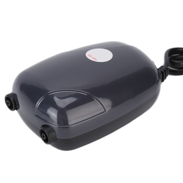 Oxygenpumpe Lille Professionel Lydløs Oxygenering Akvarium Luftpumpe EU Stik 220V til Fiskeopdræt Dobbelt Hul