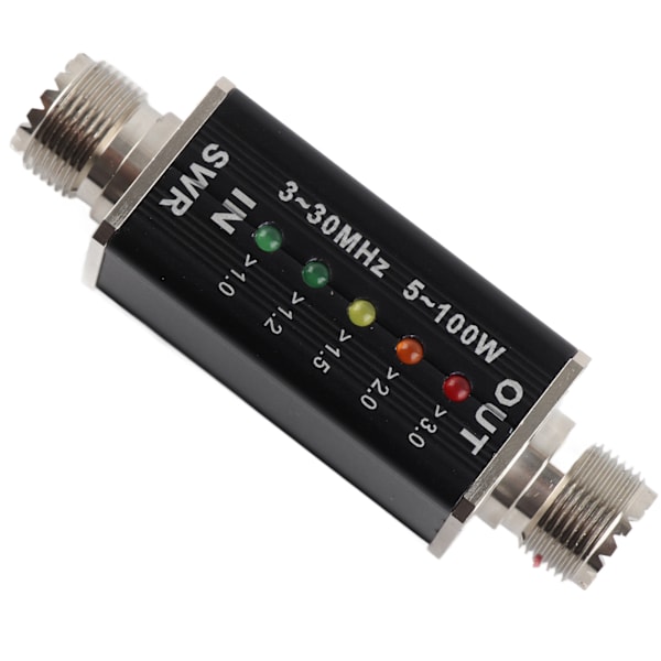 5-100W Standing Wave Meter Mini Shortwave LED-indikator SWR-mätare för antennradio