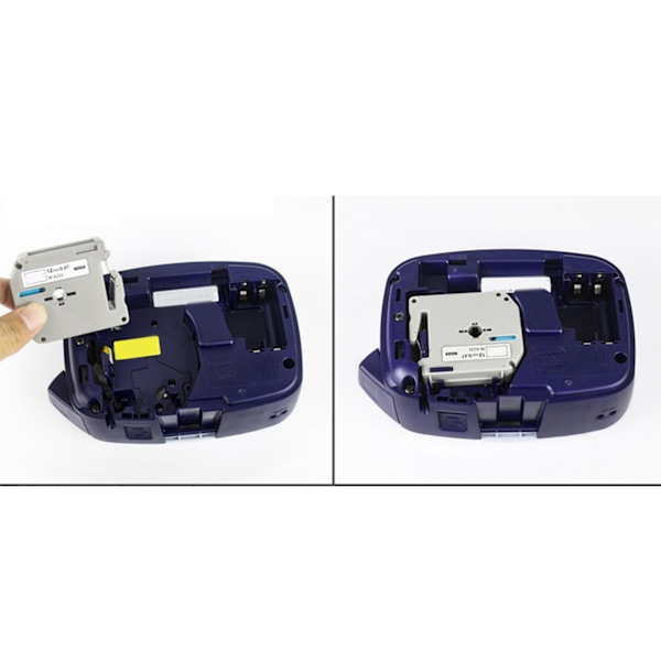 2 kpl Label Maker -teippa 12 mm Musta Valkoisella Vahva Liimaus Anti-pudotus M K231 Termiset Etikettiteipit Vaihto