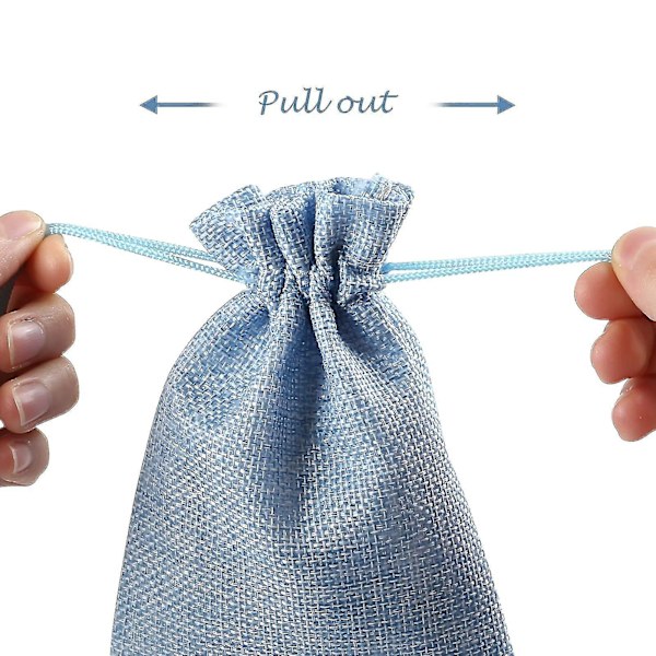 Linen Jute Gaveposer 20 stk Grå