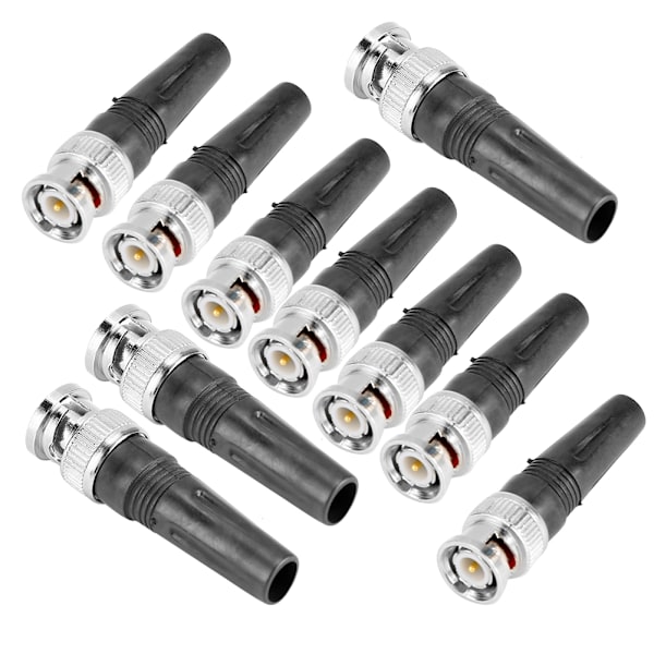 10 stk BNC-kabler Rett Hane Adapter Kontaktkonverter for kamera og videokabel