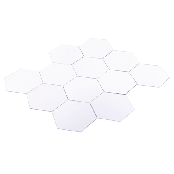 Modern 12 st 3D spegeleffekt Akryl väggdekal Avtagbar DIY Heminredning Art