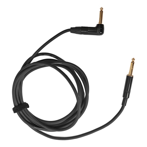 Elgitar Silent Kabel Støyreduksjon Lyd Mute Kabel Bass Høytalertilkobling Ledning 3 meter rett albuekontakt