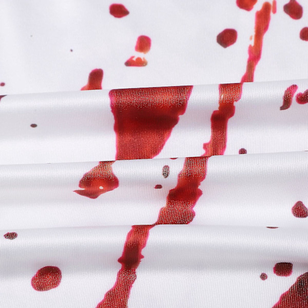 Halloween Blodig Print Ærmeløs Kjole til Kvinder - Rød XXL