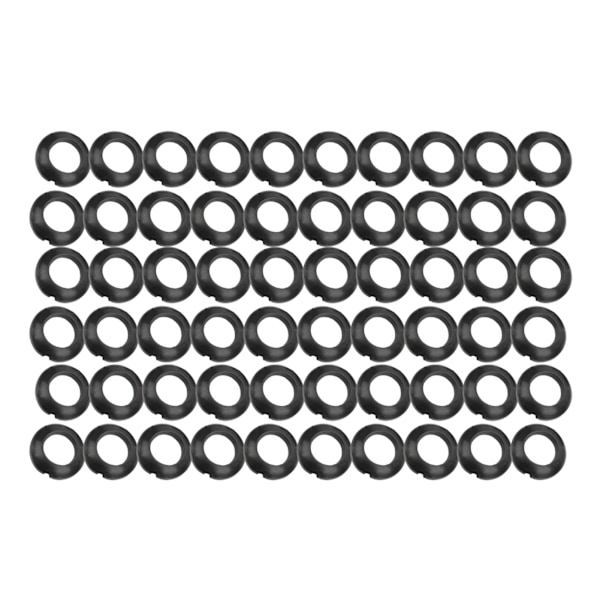 60 stk Fiskespø Bygge Silikon Elastisk Vindingskontrol Ring Trim Ring Adapter 8,5 MM