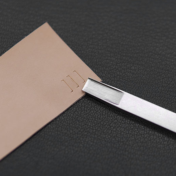 Läder Punch Cutter Legering Stål Läder Hantverk Handvävning Spår Stansverktyg 9,0 mm