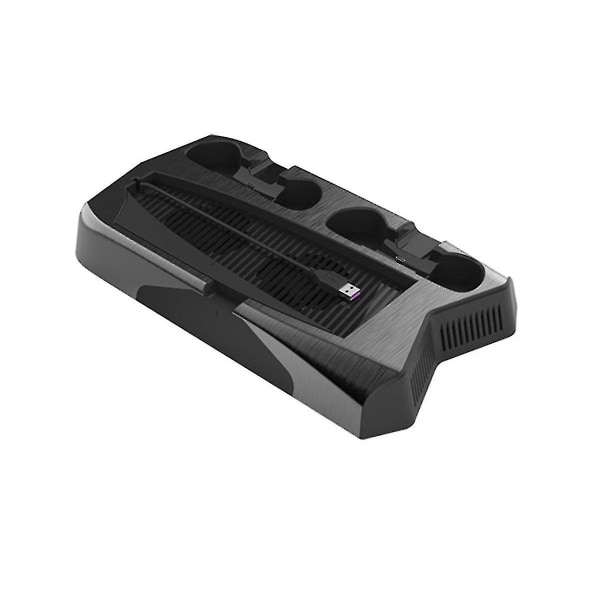 Lodret køleventilatorstativ Dual Controller Charger Gaming Console Stander med 3 porte til /Hy