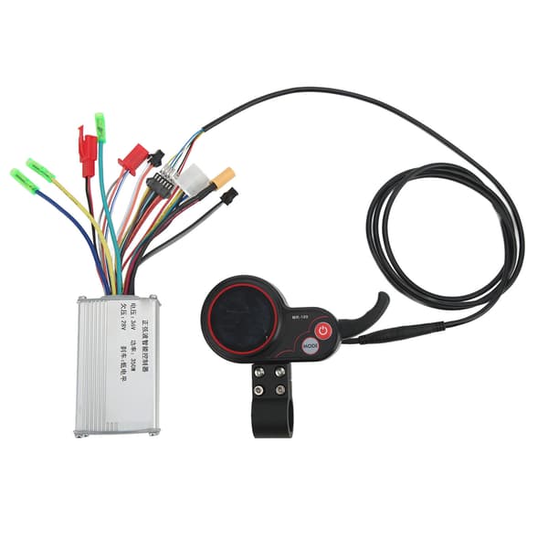 Motor Børsteløs Controller Kit 36V 350W med LCD Display Måler Vandtæt til El-cykel