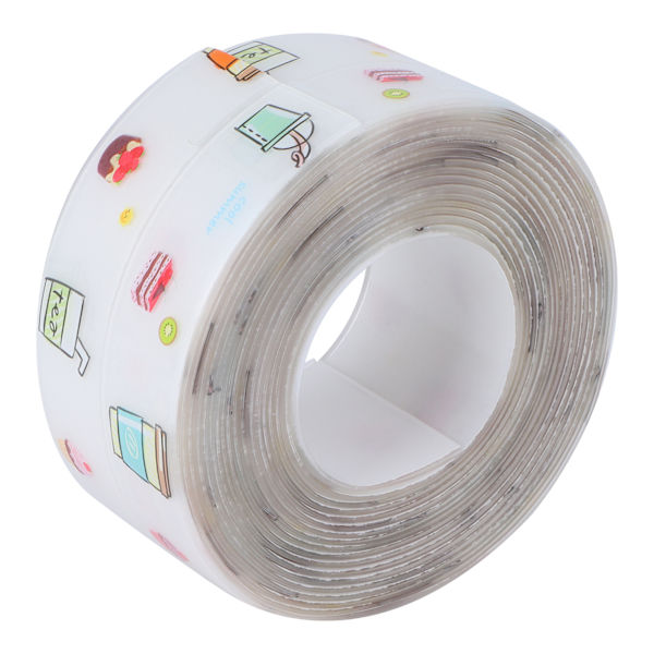 Caulk Strip självhäftande vattentät tejp för kök, badrum Handfat Kantförsegling 38mmx3,2m