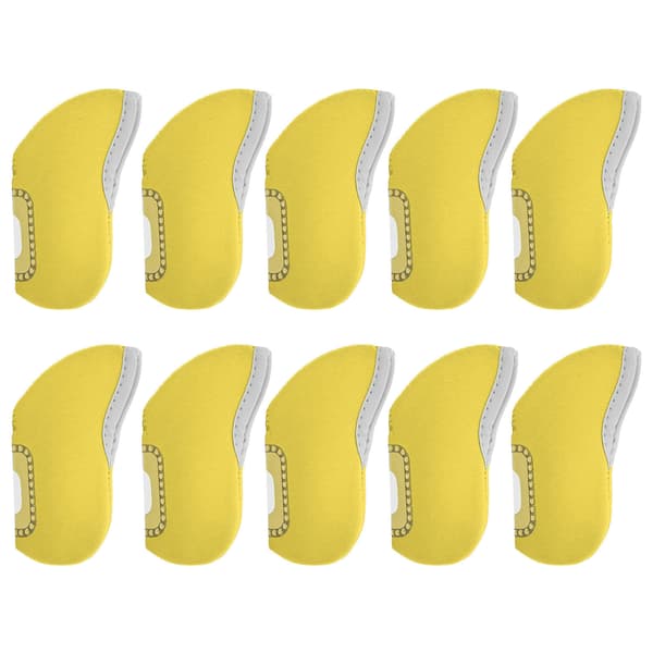 10st Golf Putter Head Cover Järnklubba Se Genom Fönster Skydd Putter Protector Gul