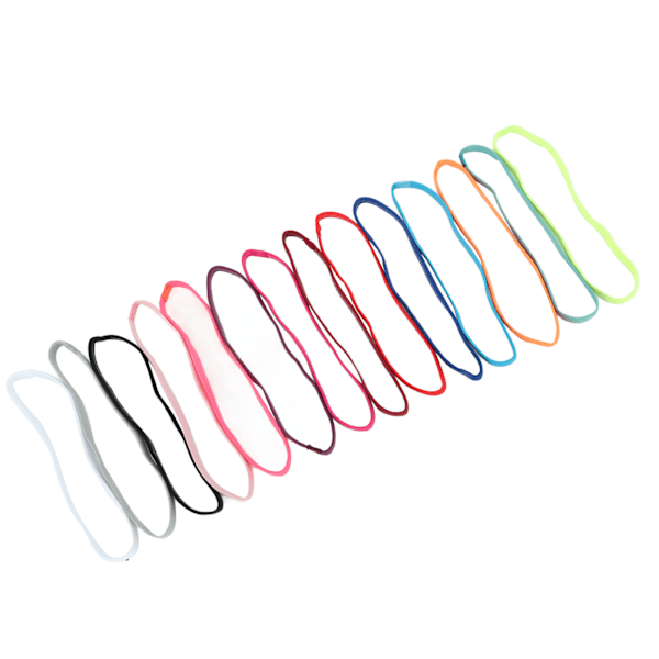 14-pack Svettbands för träning i polyester och bomull, halkfria, andningsbara, för sport och löpning