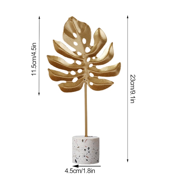 Enkla dekorativa prydnader Creative Gold Leaf heminredning