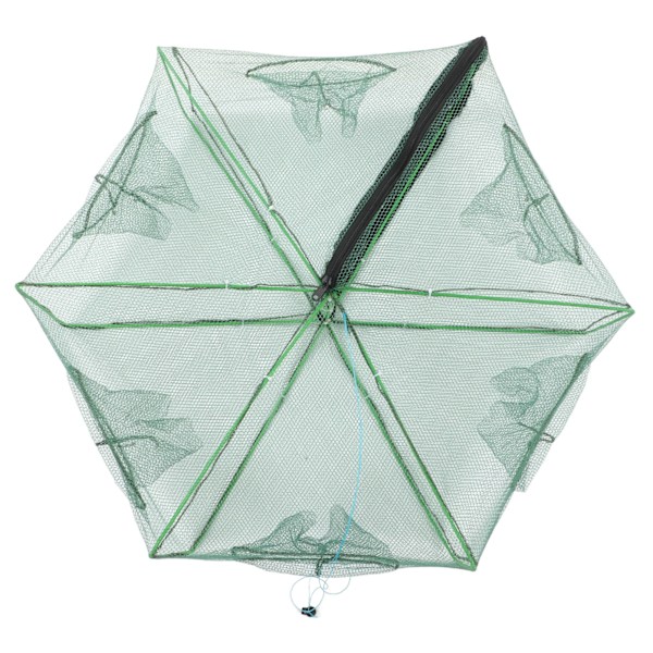 Polygon Fiskebetsfälla Automatisk fiskenätsfälla Vikbar Bärbar Räkbur 70x27cm